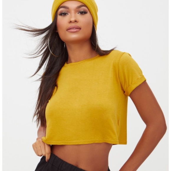 Forever 21 Tops - NWT Mustard Crop Top